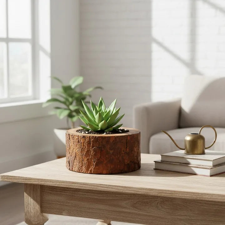 Acacia Wood Planter - Bring Natural Warmth Indoors