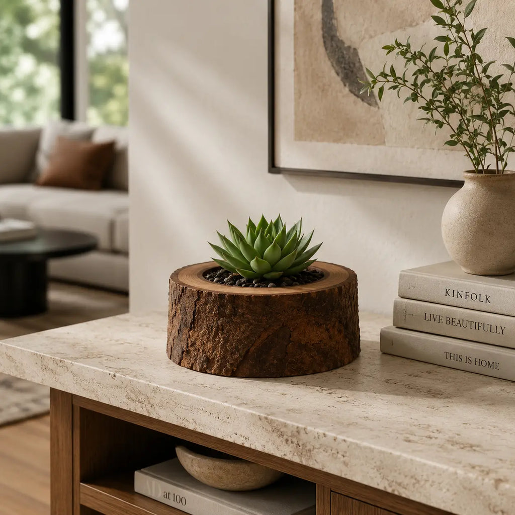 Acacia Wood Planter - Bring Natural Warmth Indoors