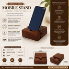 Wooden Phone Stand - For a Tidy, Focused Desk