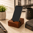Wooden Phone Stand - For a Tidy, Focused Desk