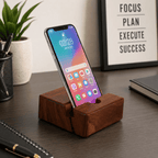 Wooden Phone Stand - For a Tidy, Focused Desk