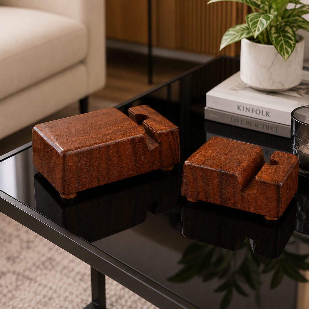 Wooden Phone Stand - For a Tidy, Focused Desk