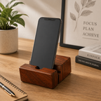 Wooden Phone Stand - For a Tidy, Focused Desk