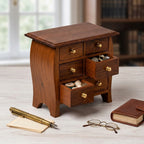 Wooden Mini Drawer Chest - Elegant Desktop Storage